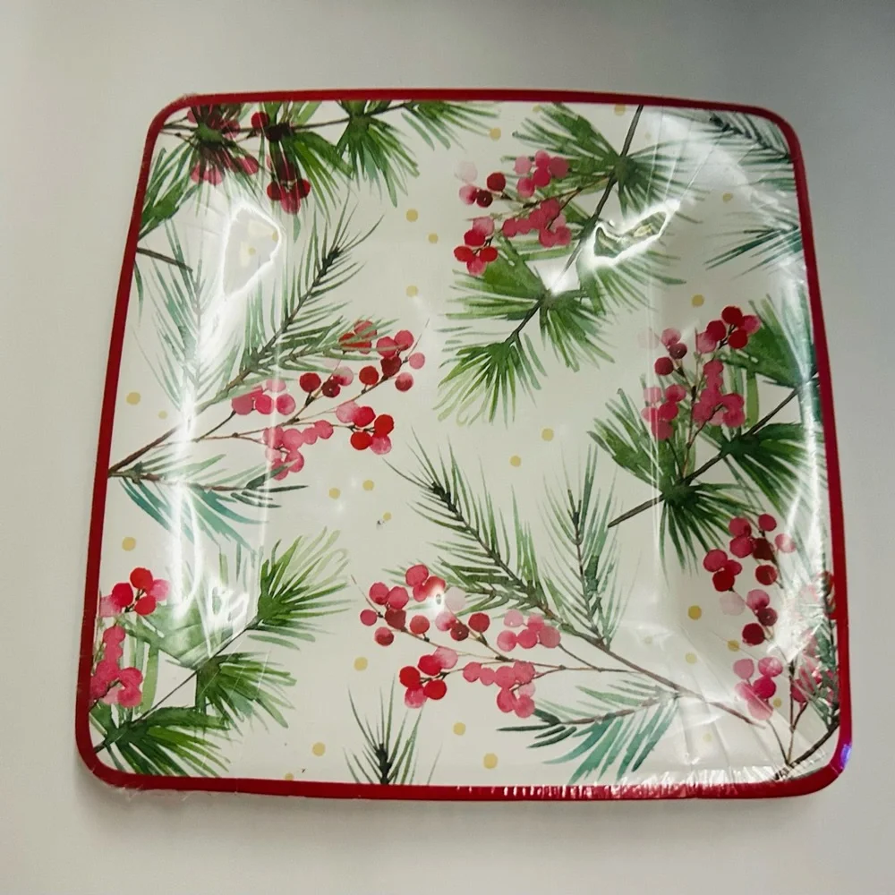 New Lady Jayne 136 Pieces Christmas Plates Napkins Guest Towels Cambodia 5 Piece